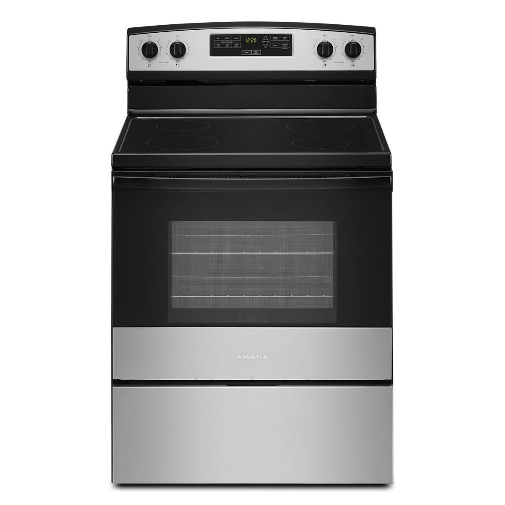 Amana AER6303MMS 30-inch Amana® Electric Range with Extra-Large Oven Window