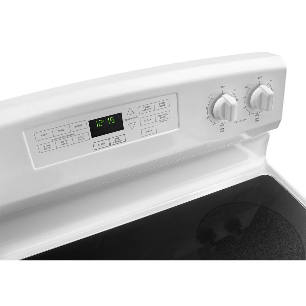 Amana AER6603SFW 30-inch Amana® Electric Range with Extra-Large Oven Window - Image 4