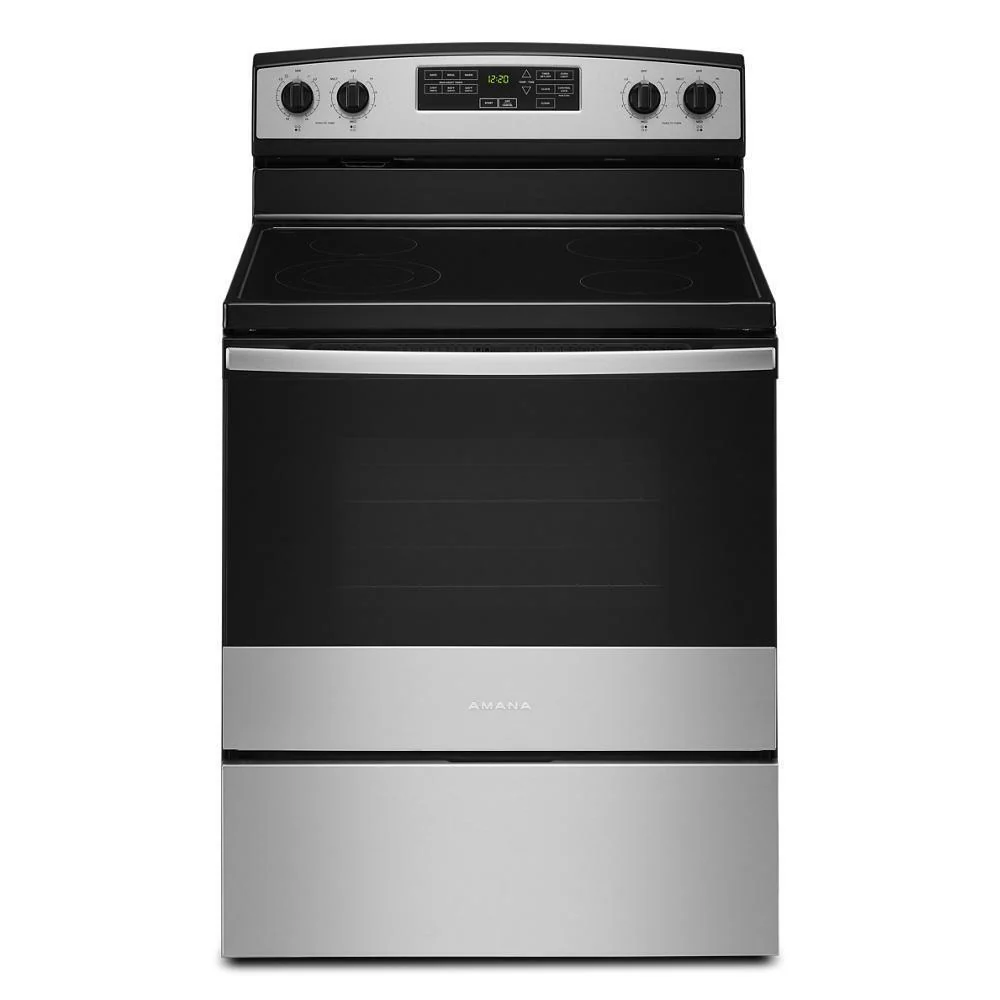 Amana AER6603SMS 30-inch Amana® Electric Range with Extra-Large Oven Window