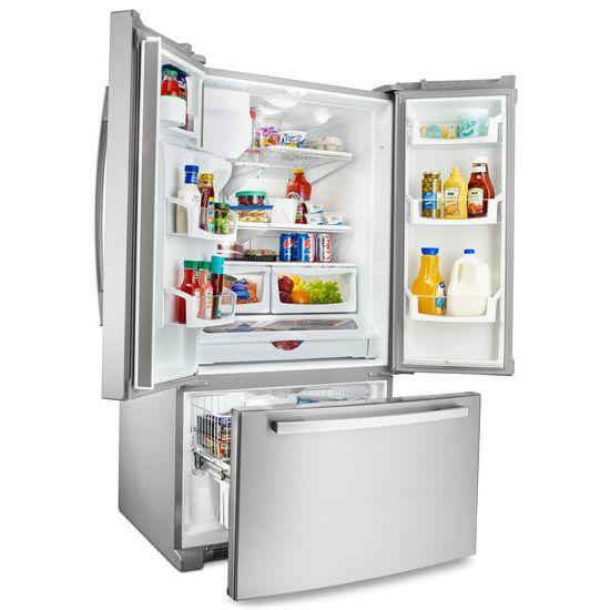 Amana AFI2539ERM 36-inch French Door Bottom-Freezer Refrigerator with Fast Cool Option - stainless steel - Image 2