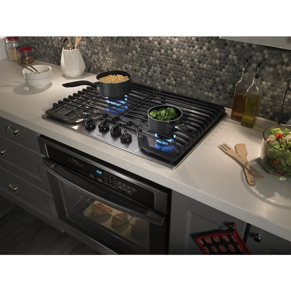 Amana AGC6540KFS 30-inch Gas Cooktop with 4 Burners - Image 9