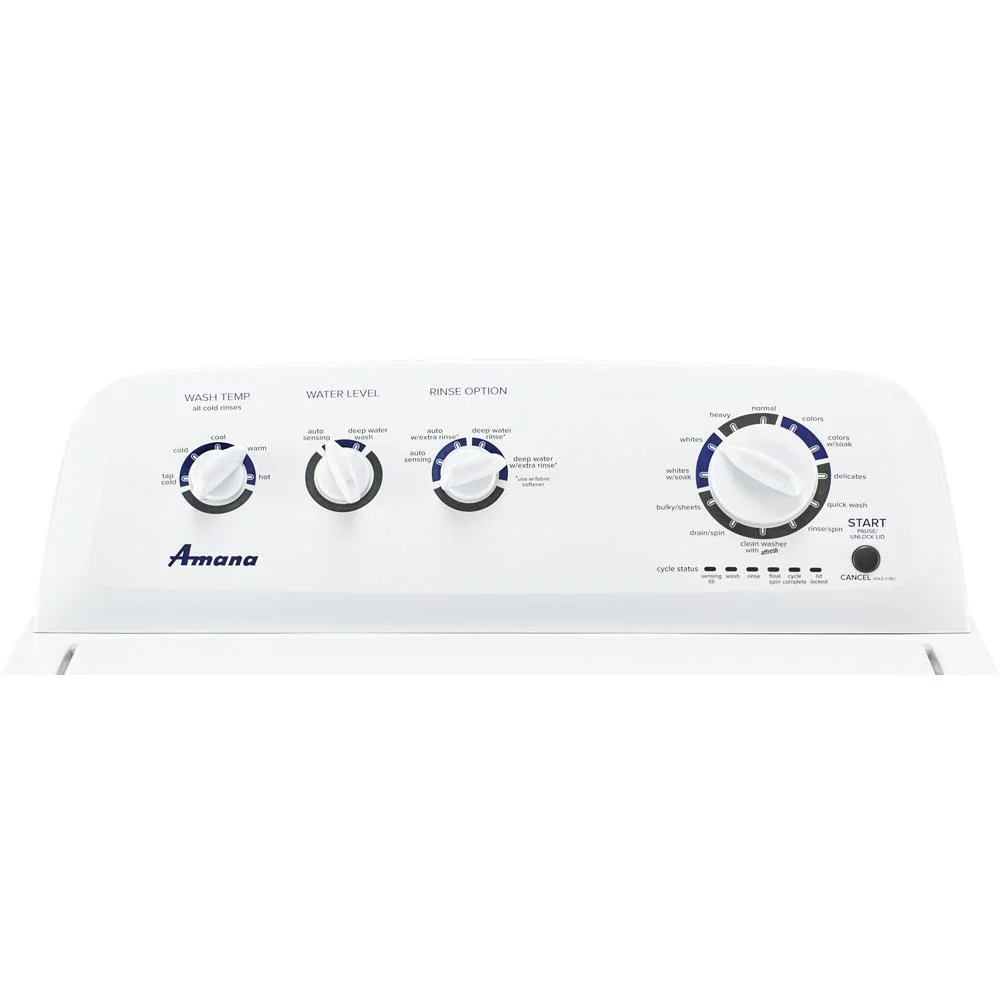 Amana NTW4519JW 3.8 cu. ft. Large Capacity Top Load Washer with High-Efficiency Agitator - Image 6