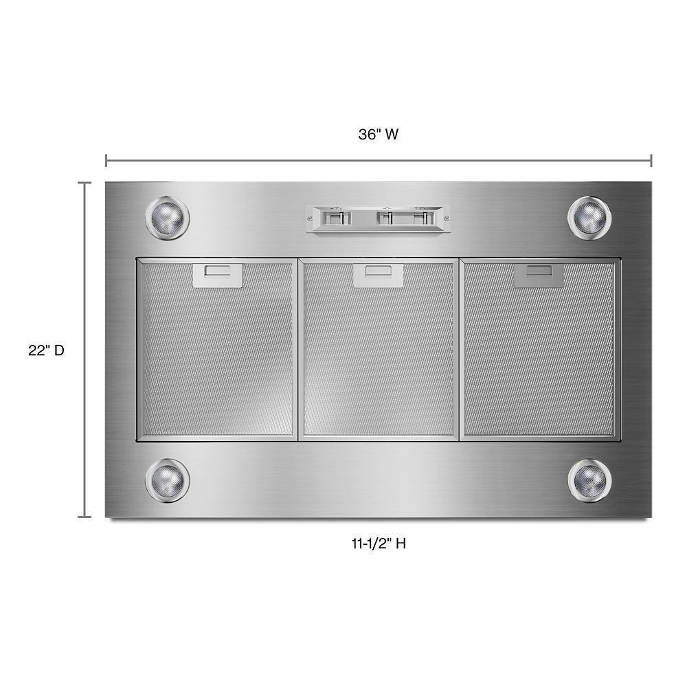 36" 585 or 1170 CFM Motor Class Custom Hood Liner - Image 2