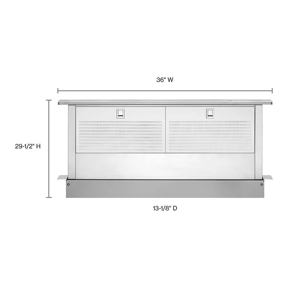 36" Retractable Downdraft System with Interior Blower Motor - Image 2