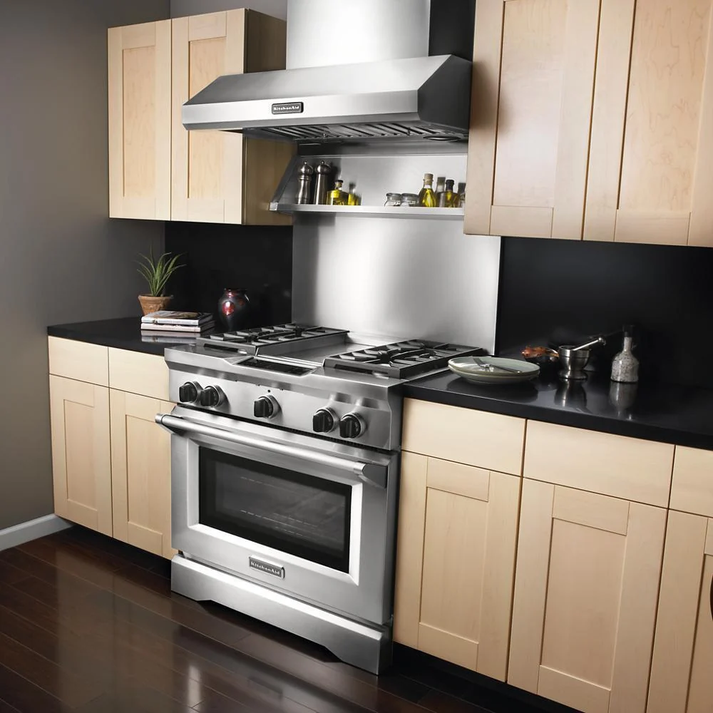 Stainless Steel Backsplash with Dual Position Shelf - Image 3