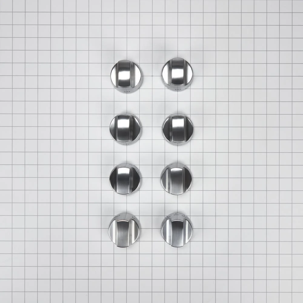 Cooktop Burner Control Knob Kit, Stainless Steel - Image 2