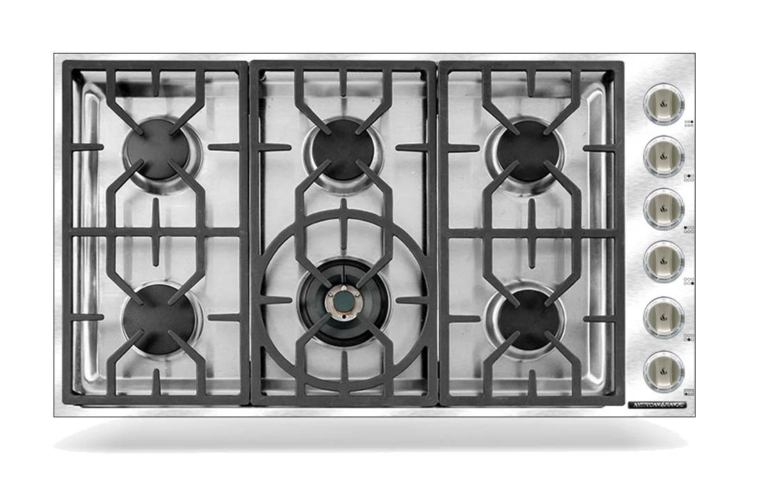 American Range ARDCT366 Vitesse 36 Inch 6-Burner Cooktop