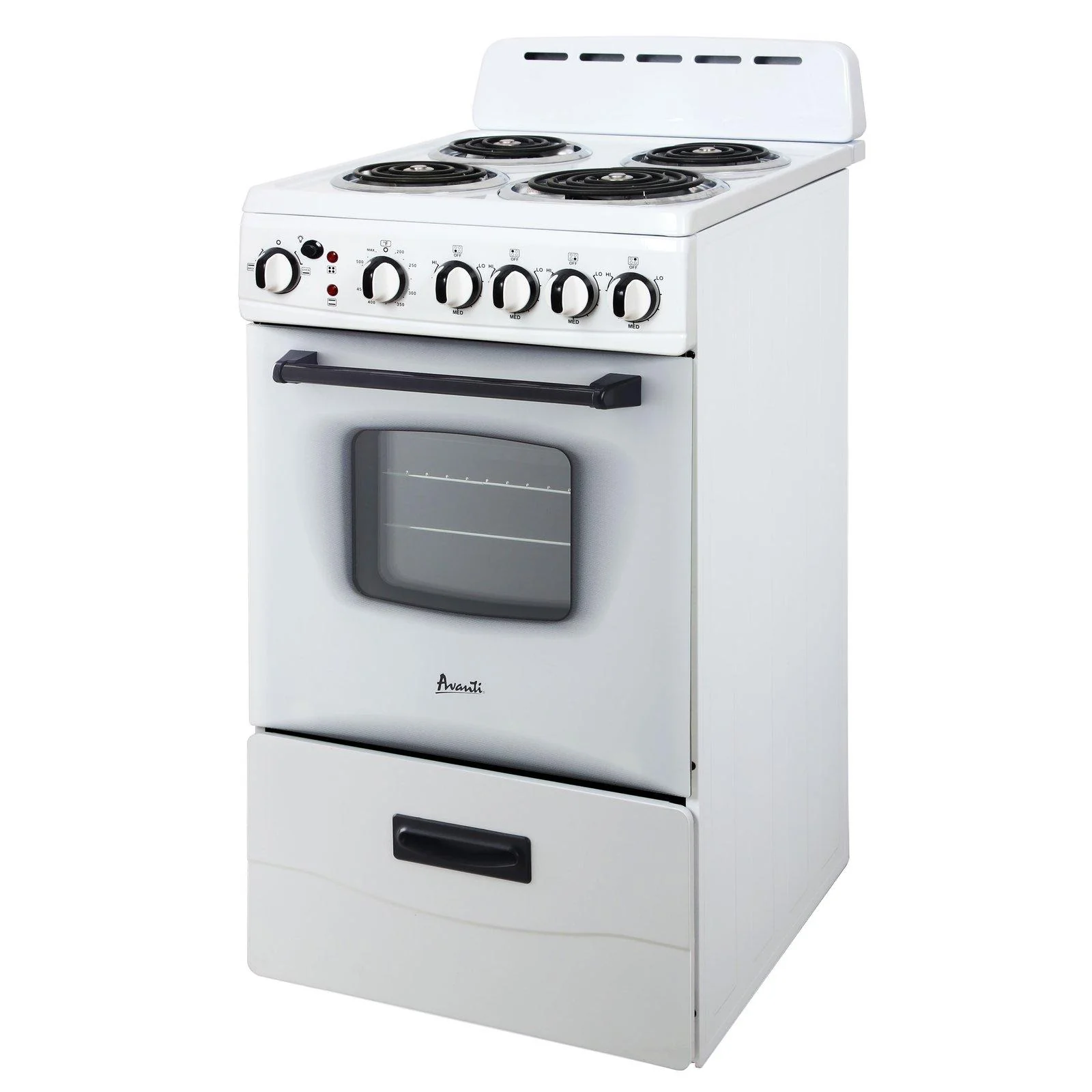 ERU200P3S Avanti 20" Electric Range Oven with Framed Glass Door - Stainless Steel - Image 3