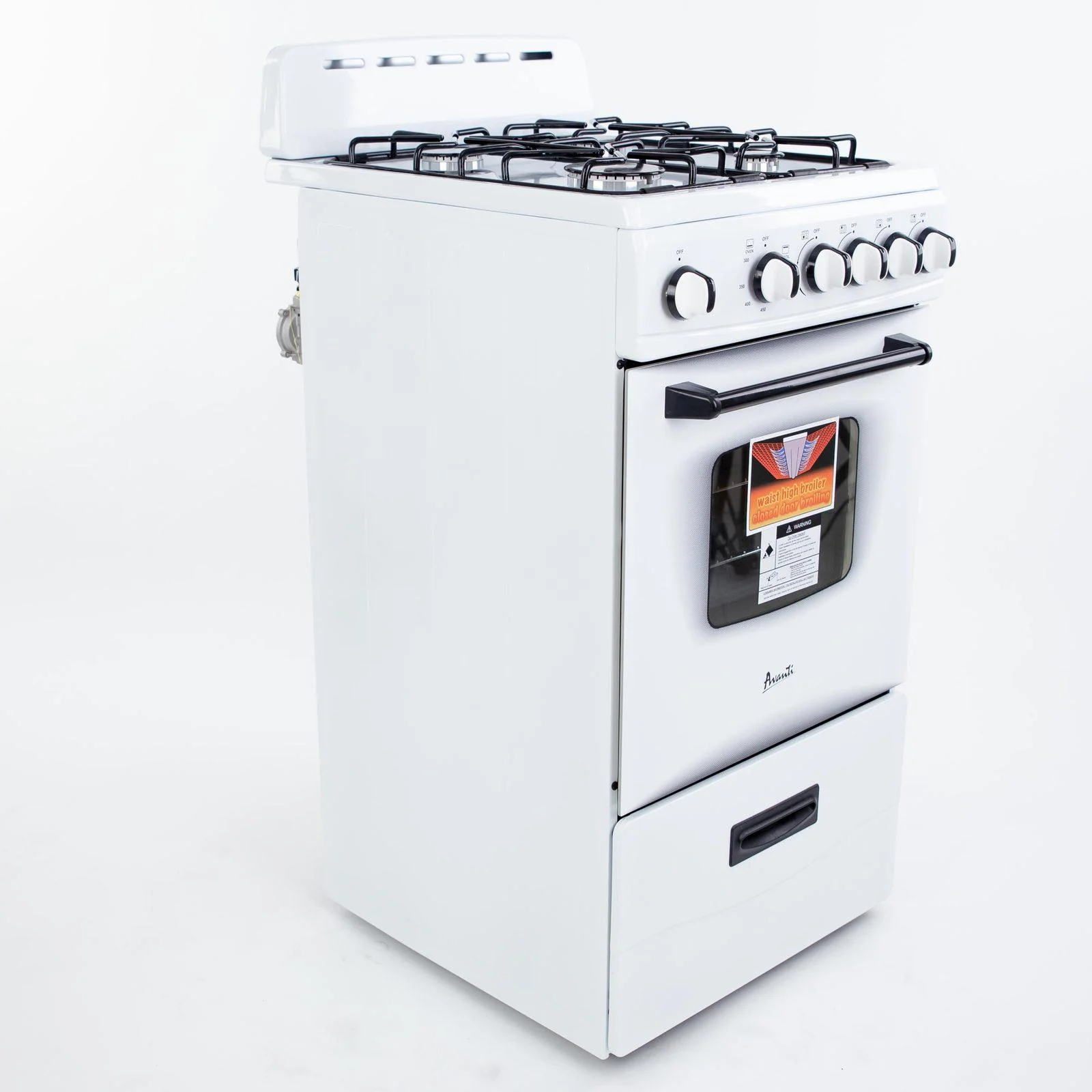 GR2013CSS Avanti 20" Compact Gas Range Oven - Stainless Steel - Image 3