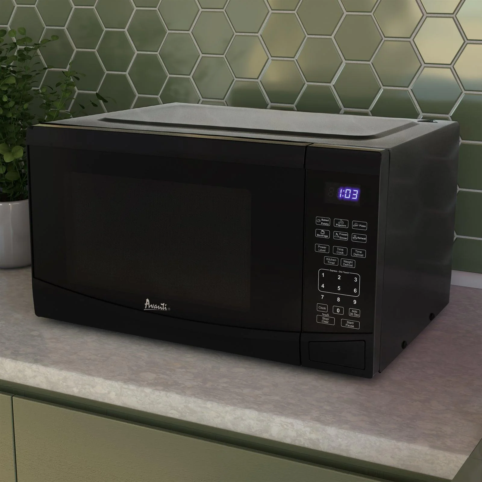 MT09V1B Avanti Countertop Microwave Oven, 0.9 cu. ft. - Black - Image 25