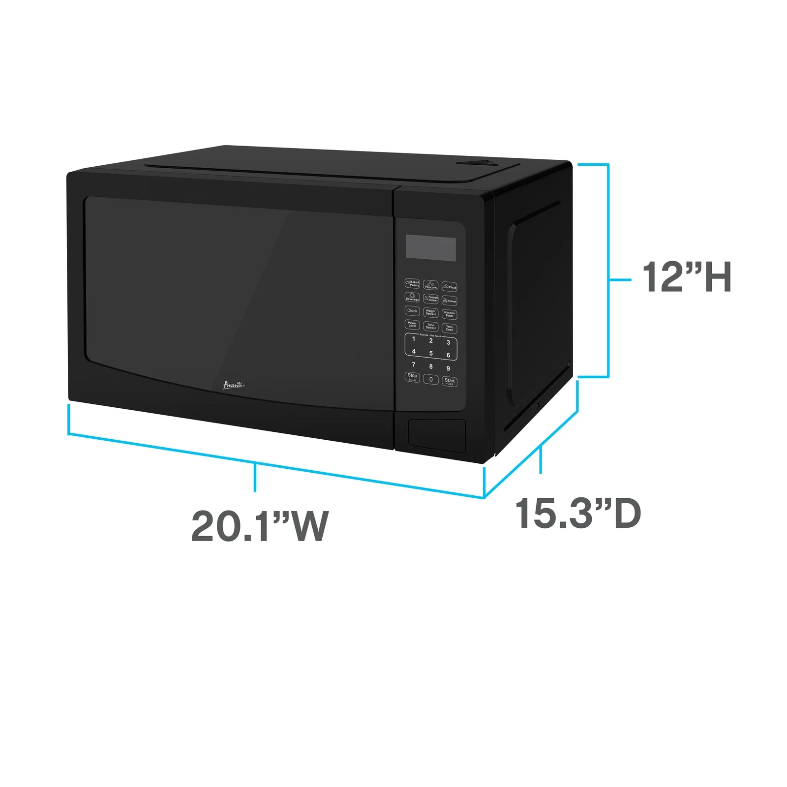 MT115V3S Avanti Microwave Oven, 1.1 cu. ft. Capacity - Stainless Steel - Image 19