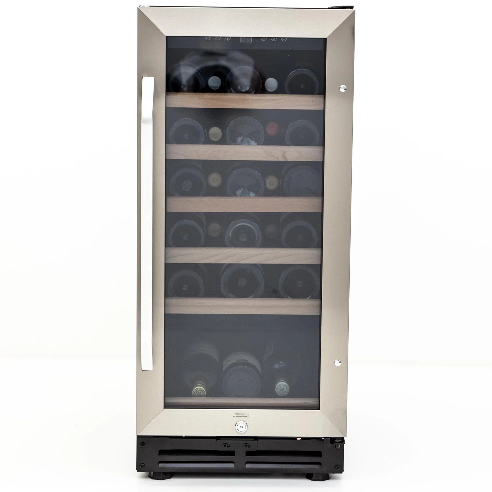 Avanti 30 Bottle Wine Cooler - Stainless Steel with Black Cabinet / 30 Bottles