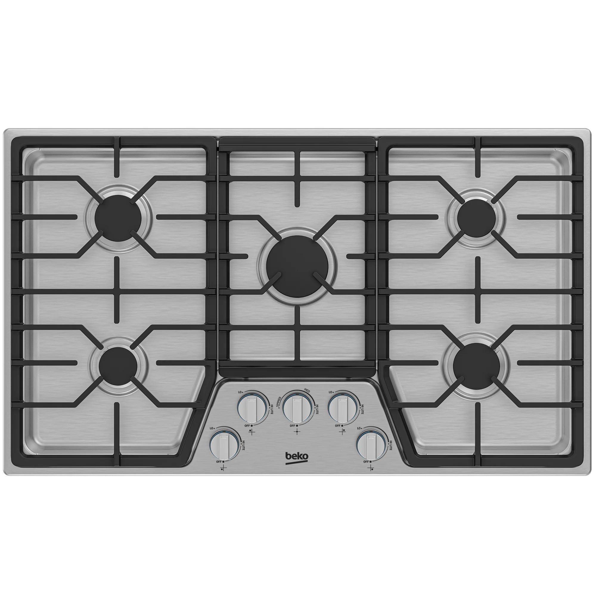 Beko BCTG36500SS 36" Built-In Gas Cooktop with 5 Burners