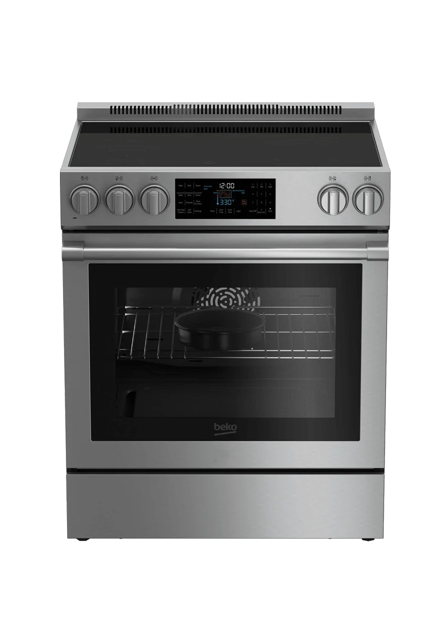 Beko 30" Stainless Steel Slide-In Electric Range