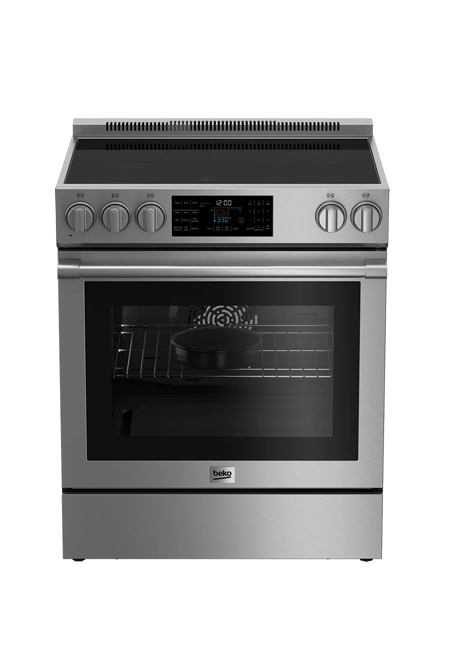 Beko 30" Stainless Steel Slide-In Electric Range - Image 3