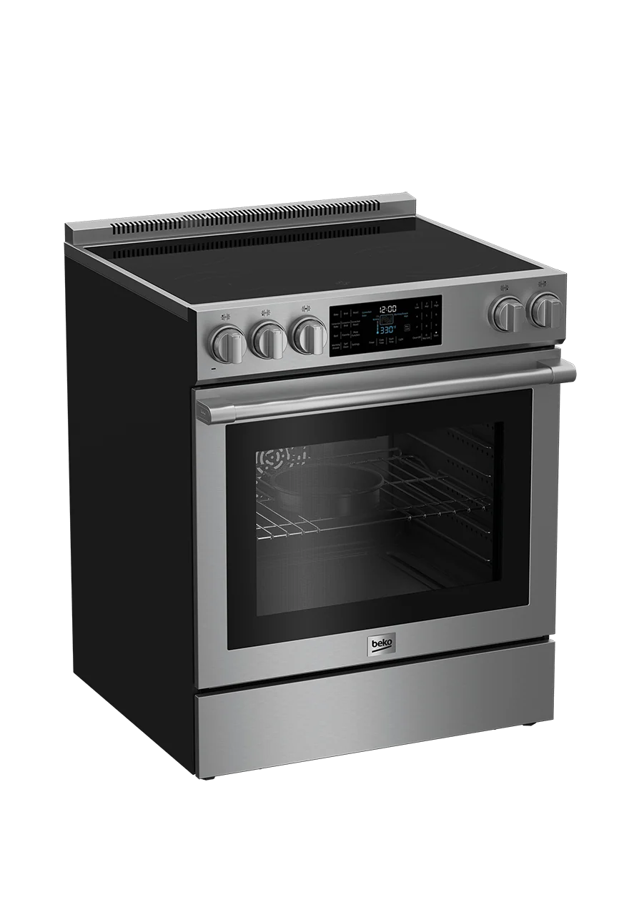 Beko 30" Stainless Steel Slide-In Electric Range - Image 4