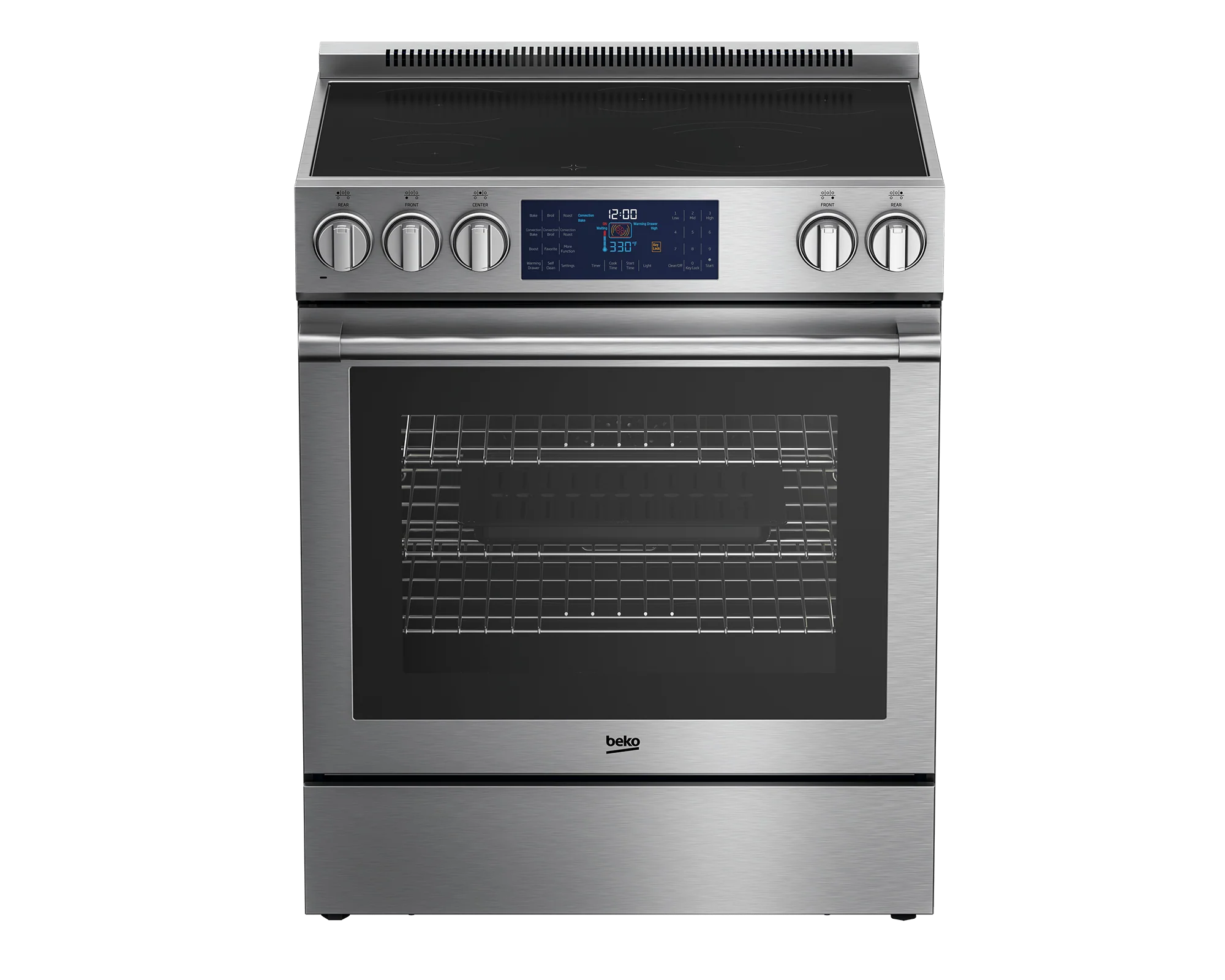 Beko 30" Stainless Steel Slide-In Electric Range