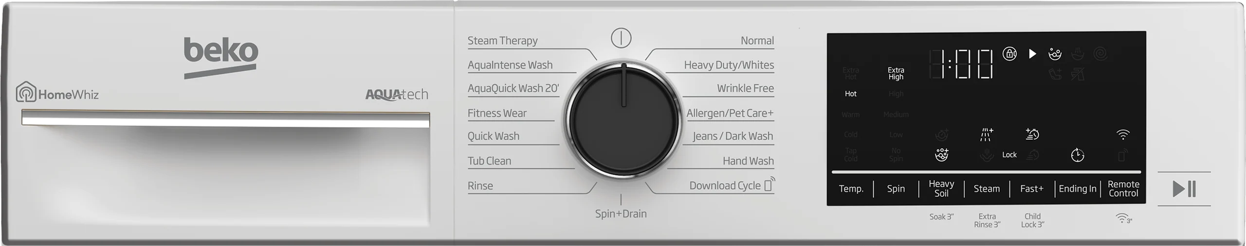 Beko WFTV10733XC 24" Front Load Washer - Image 5