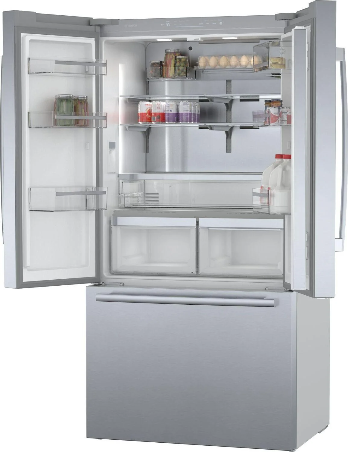 Bosch B36CT80SNS 800 Series, French Door Bottom freezer, multi door, 36'', Brushed steel (with anti-fingerprint) - Image 5