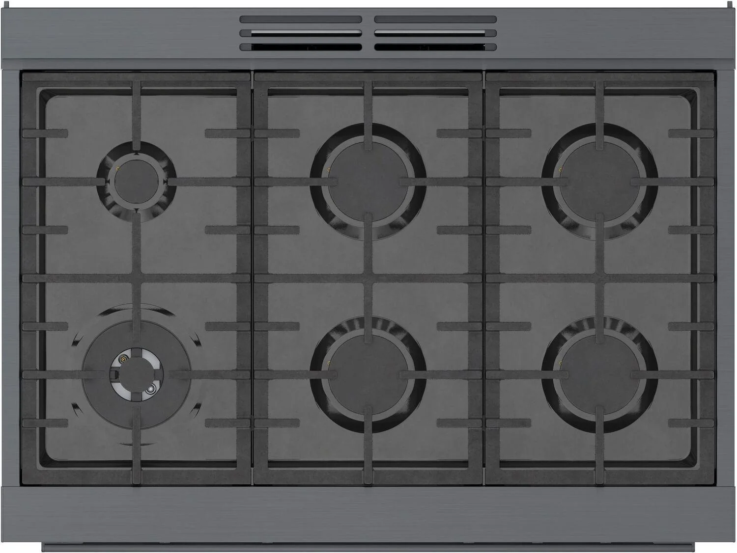 Bosch HDS8645U 800 Series, Dual fuel freestanding range, 36'', Black stainless steel - Image 11