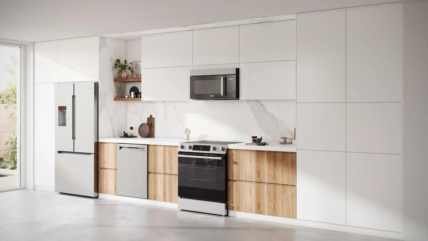 Bosch HEF1050MU 100 Series, Freestanding electric cooker, 30'', Stainless steel - Image 2