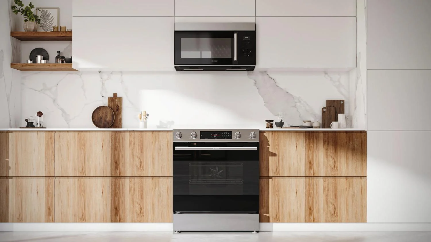 Bosch HEF1050MU 100 Series, Freestanding electric cooker, 30'', Stainless steel - Image 4