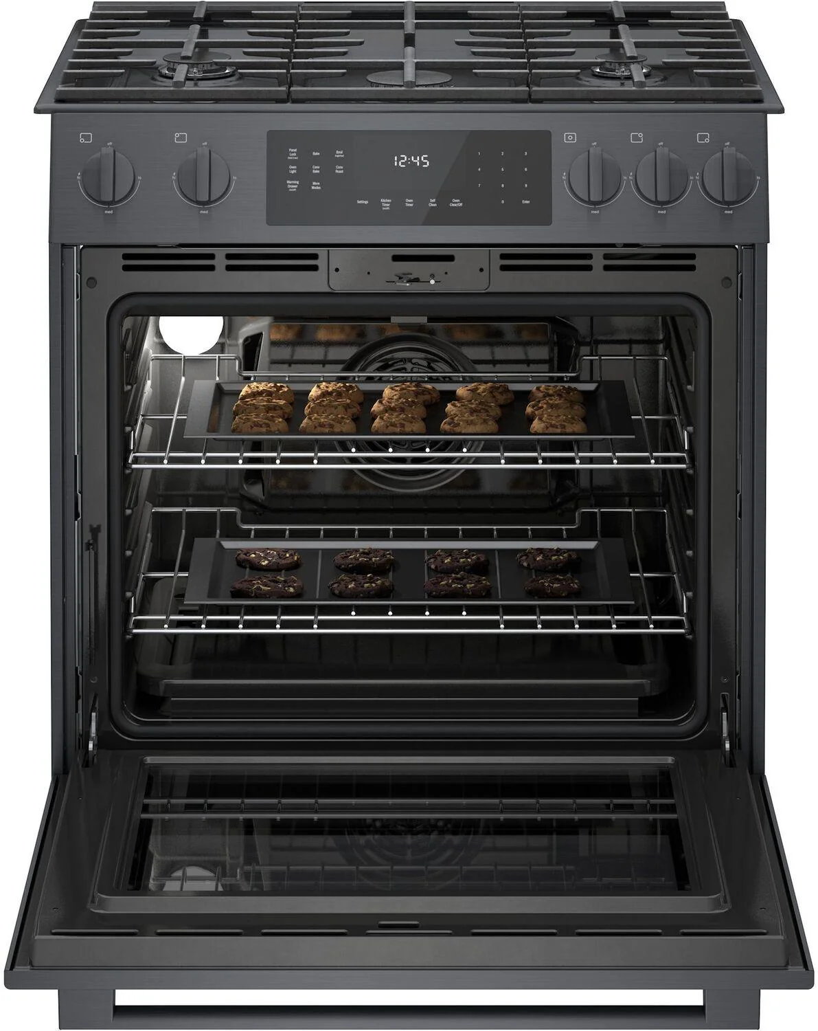 Bosch HGI8046UC 800 Series, Gas slide-in range, 30'', Black stainless steel - Image 6