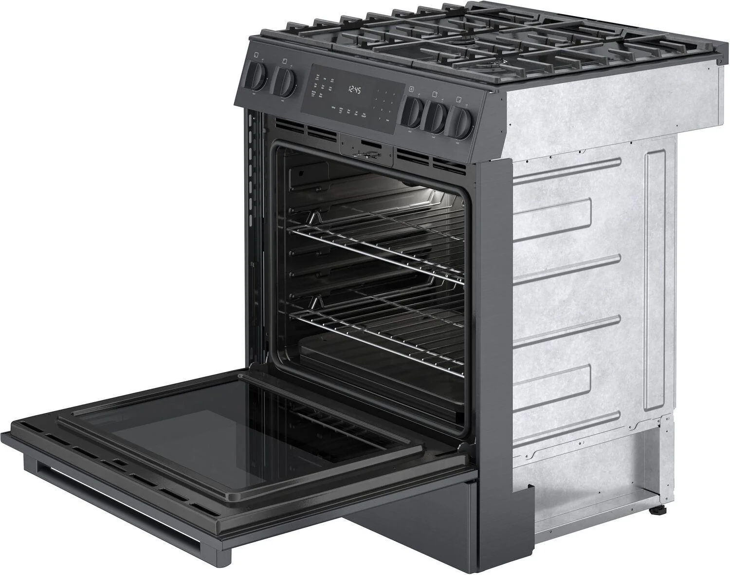 Bosch HGI8046UC 800 Series, Gas slide-in range, 30'', Black stainless steel - Image 8
