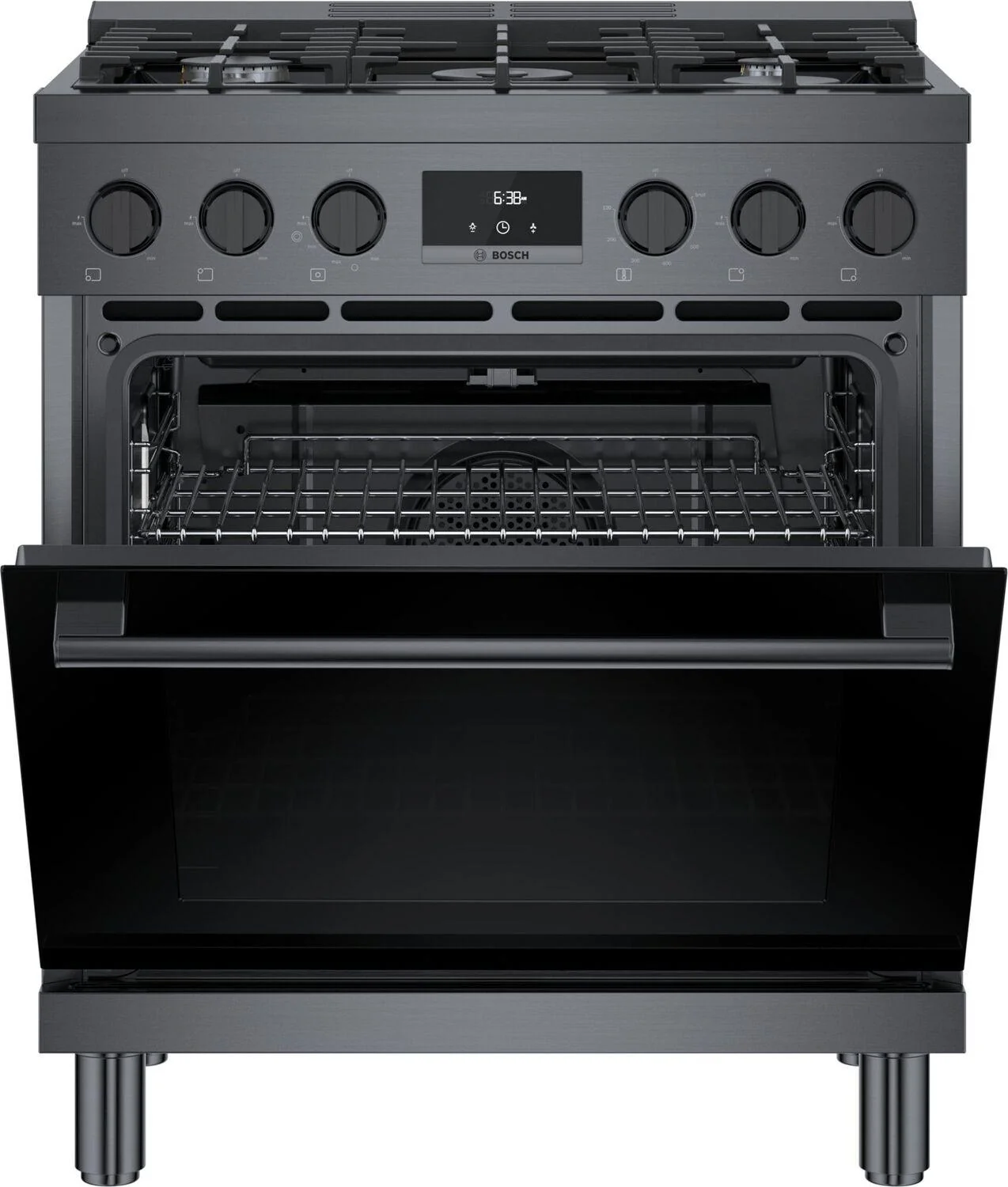 Bosch HGS8045UC 800 Series, Gas freestanding range, 30'', Black stainless steel - Image 20