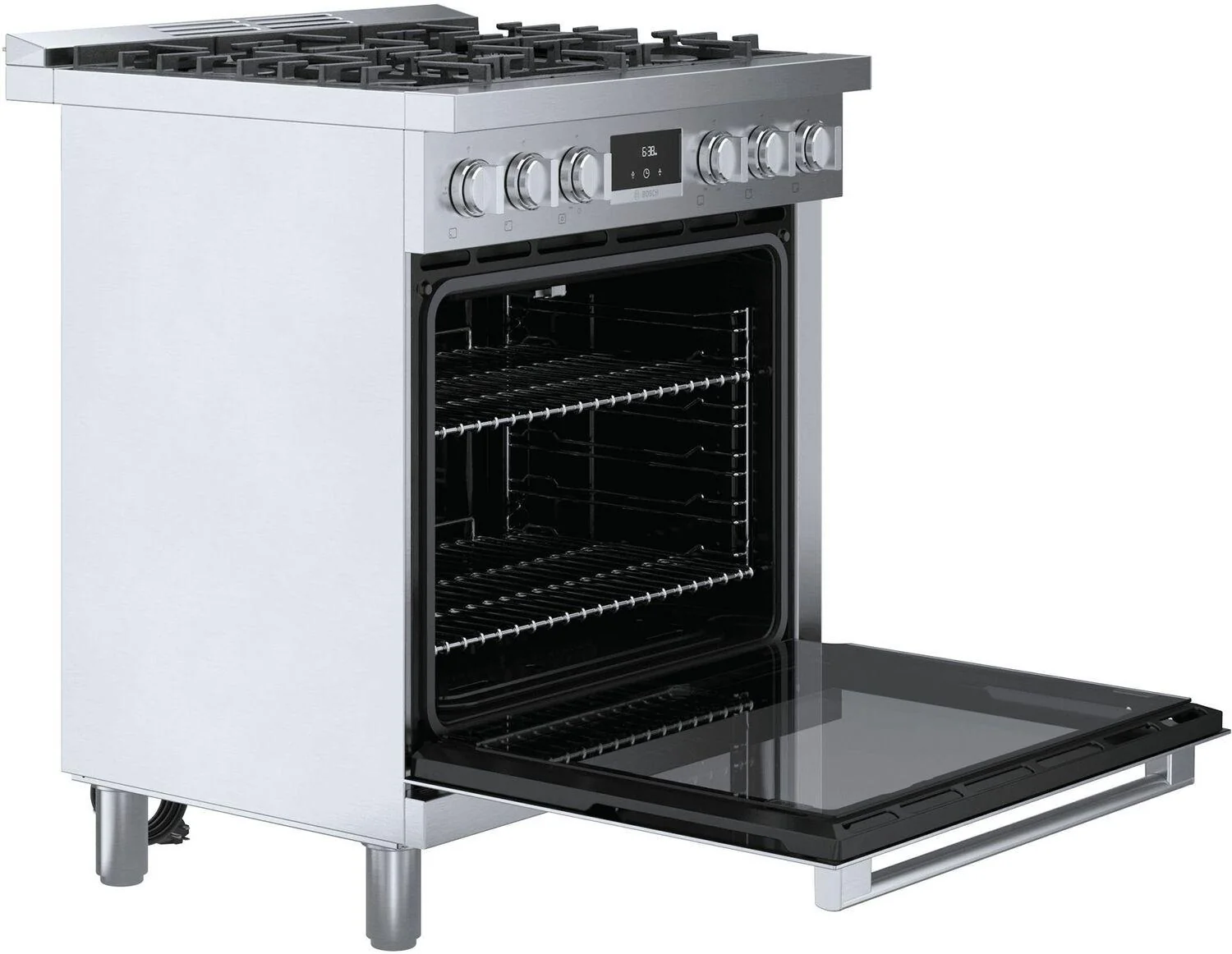 Bosch HGS8055UC 800 Series, Gas freestanding range, 30'', Stainless steel - Image 3