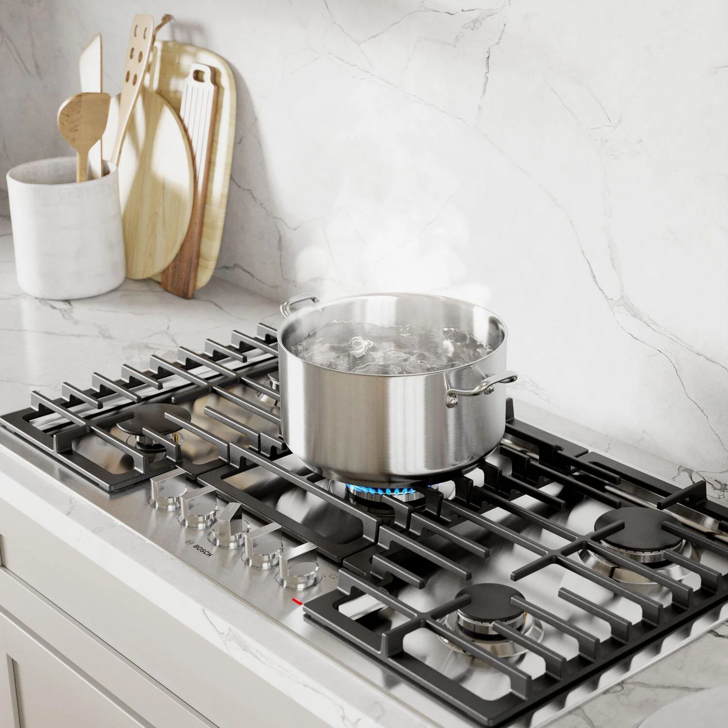 Bosch 500 Series Gas Cooktop 30" Stainless steel NGM5058UC - Image 5