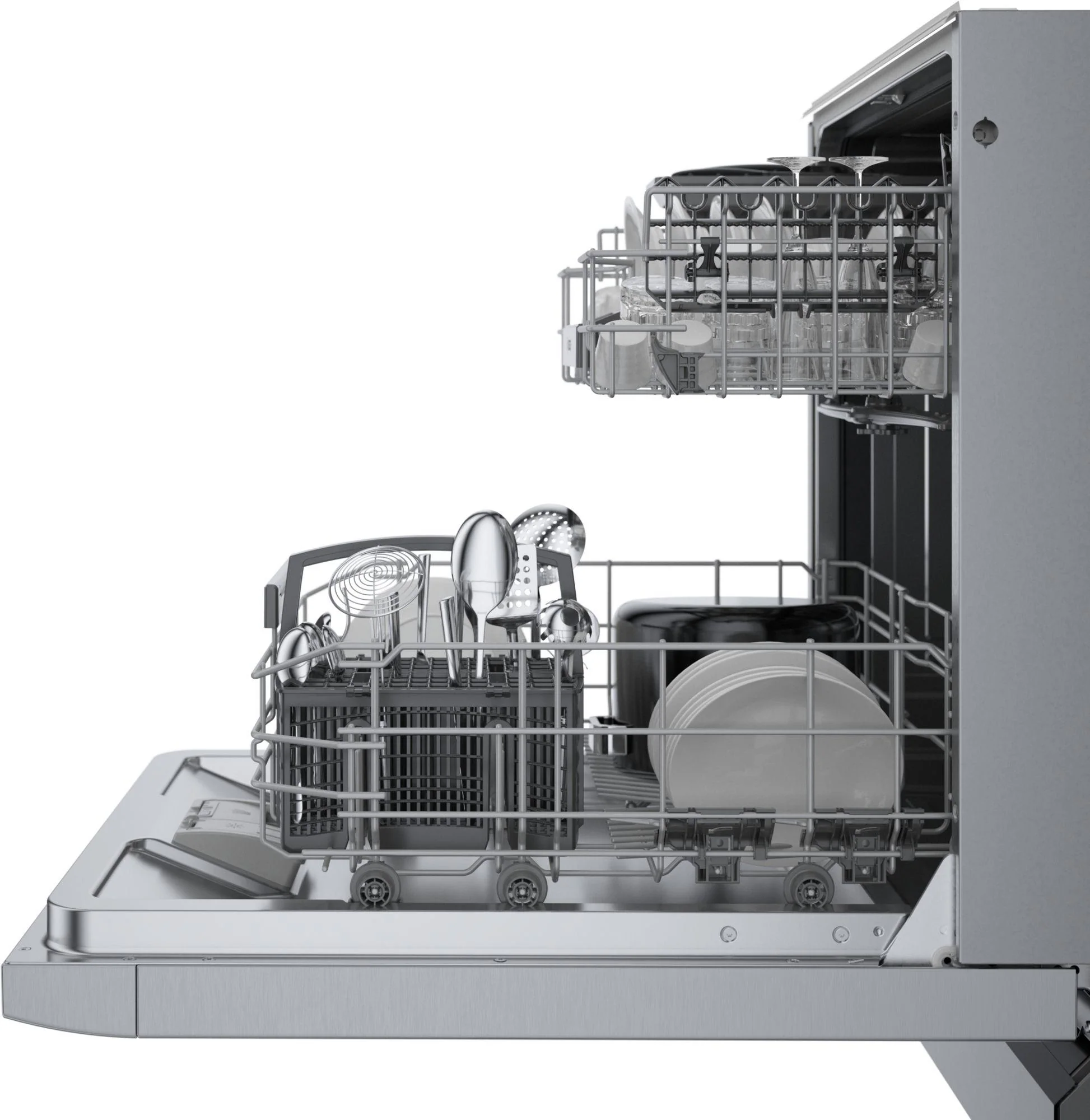 Bosch SGE53C55UC 300 Series 24" ADA built-under dishwasher, Brushed steel anti-fingerprint - Image 8