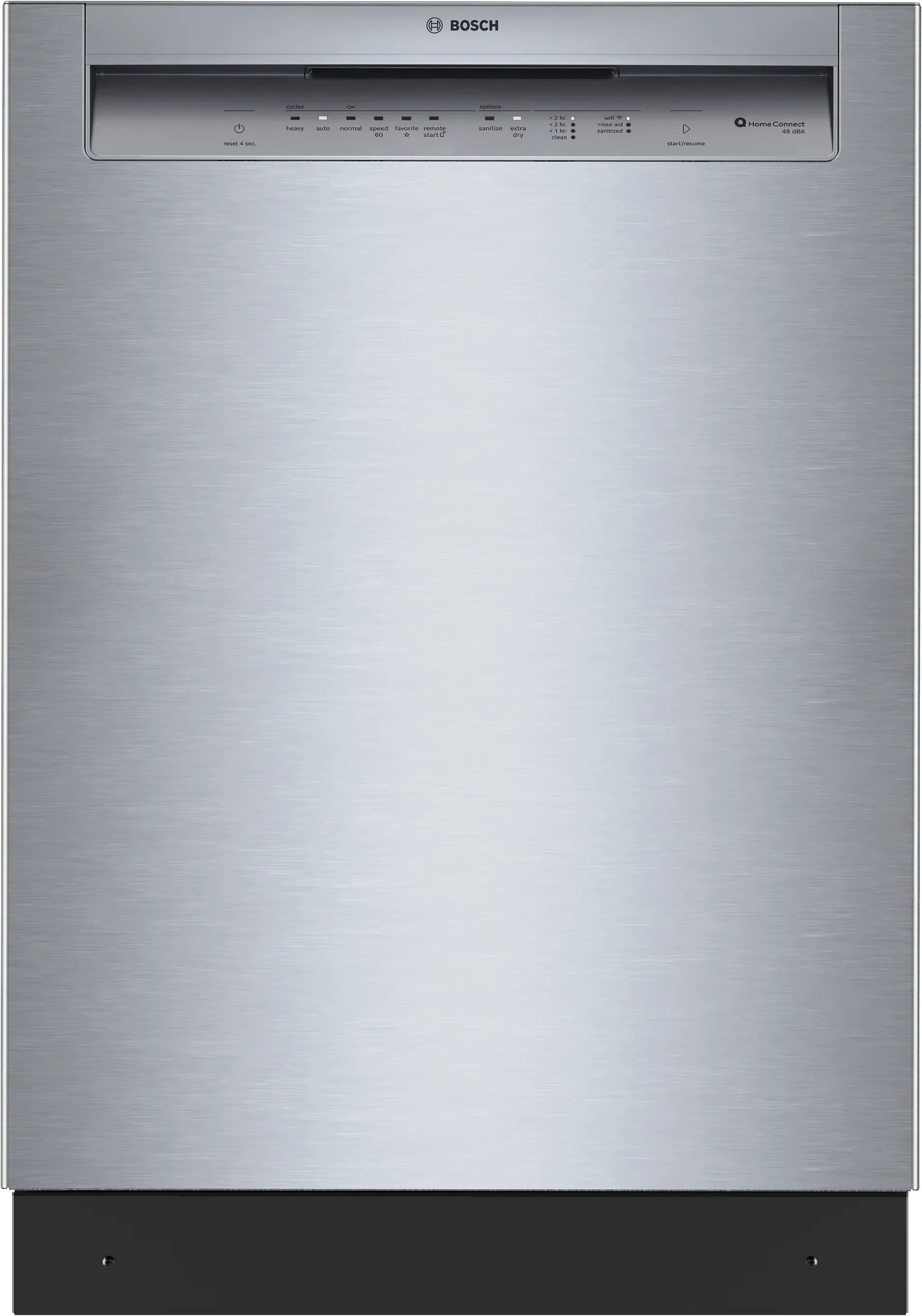 Bosch SHE43DM5N 300 Recessed Handle, 48 dBA, Standard 3rd Rack, PureDry - SS