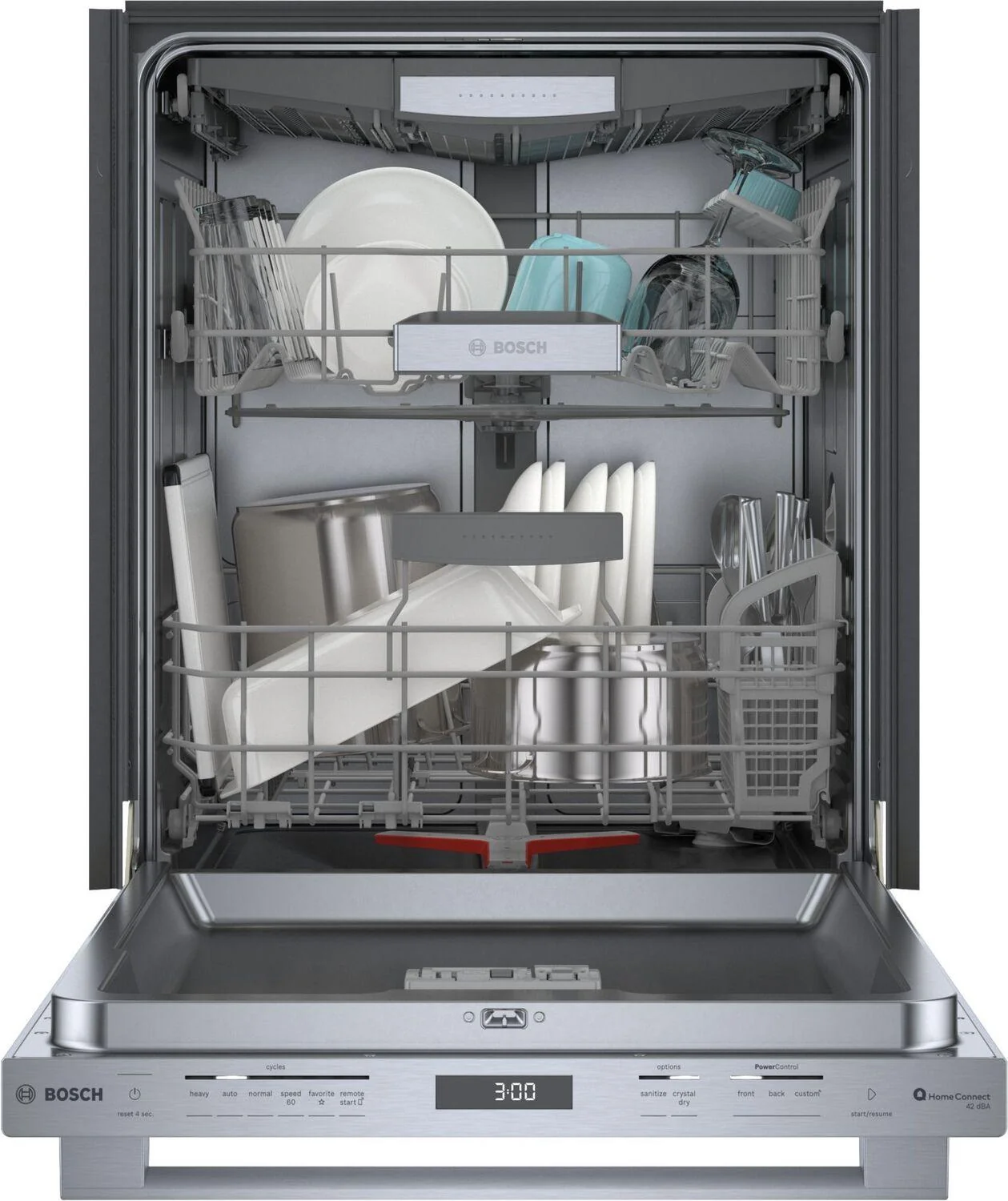 Bosch SHX78CM5N 800 Series, built-under dishwasher, 24'', Brushed steel anti-fingerprint - Image 4