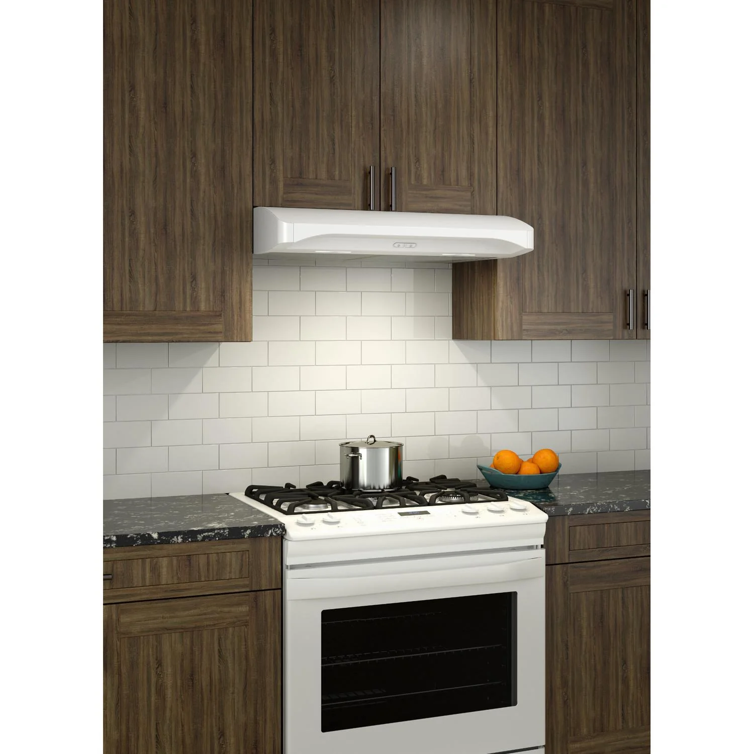 ALT230WW Broan® Elite 30-Inch Convertible Under-Cabinet Range Hood, White, 375 Max Blower CFM - Image 2