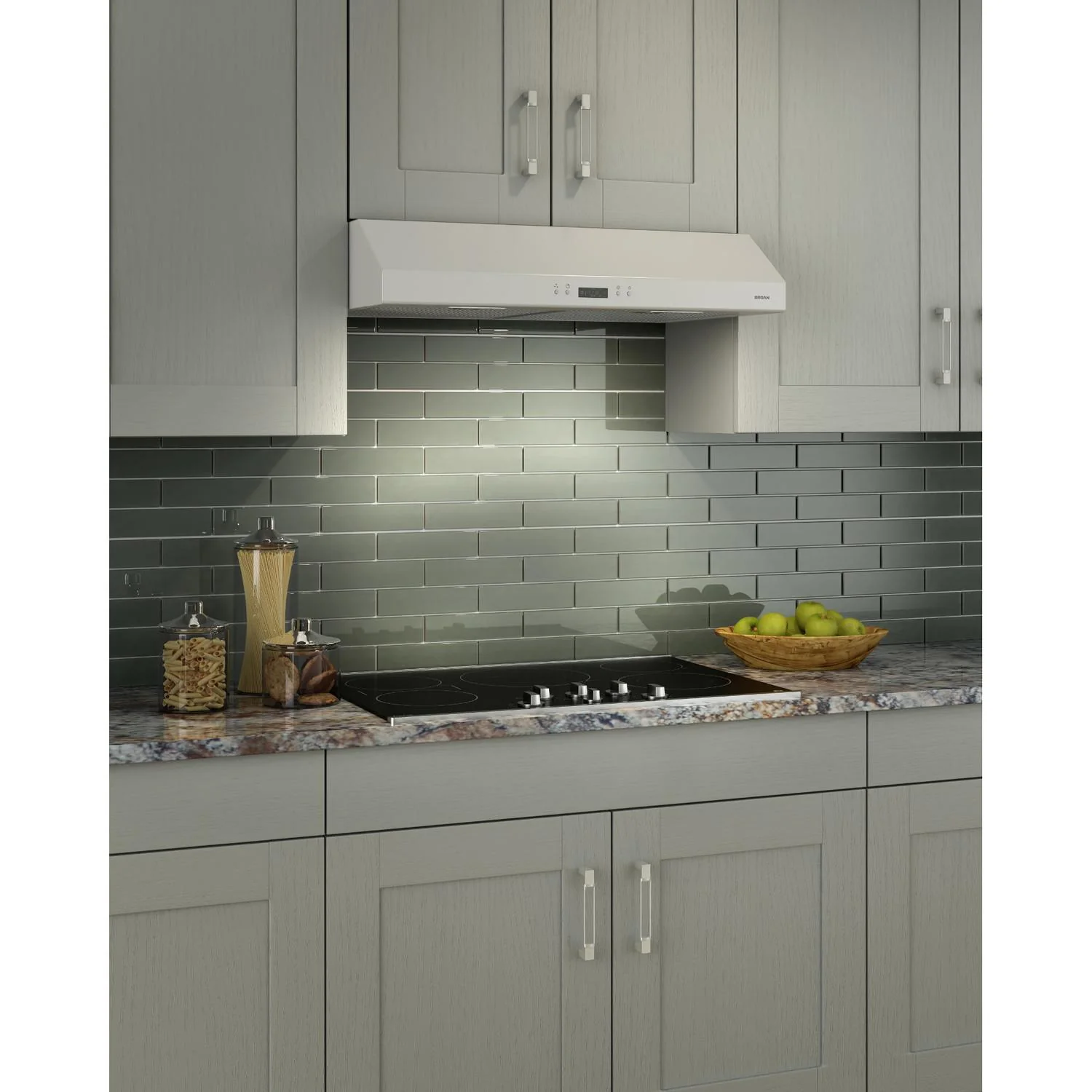 Broan BCDJ130WH Glacier 30-Inch 450 Max Blower CFM 5.5 Sones White Range Hood - Image 2