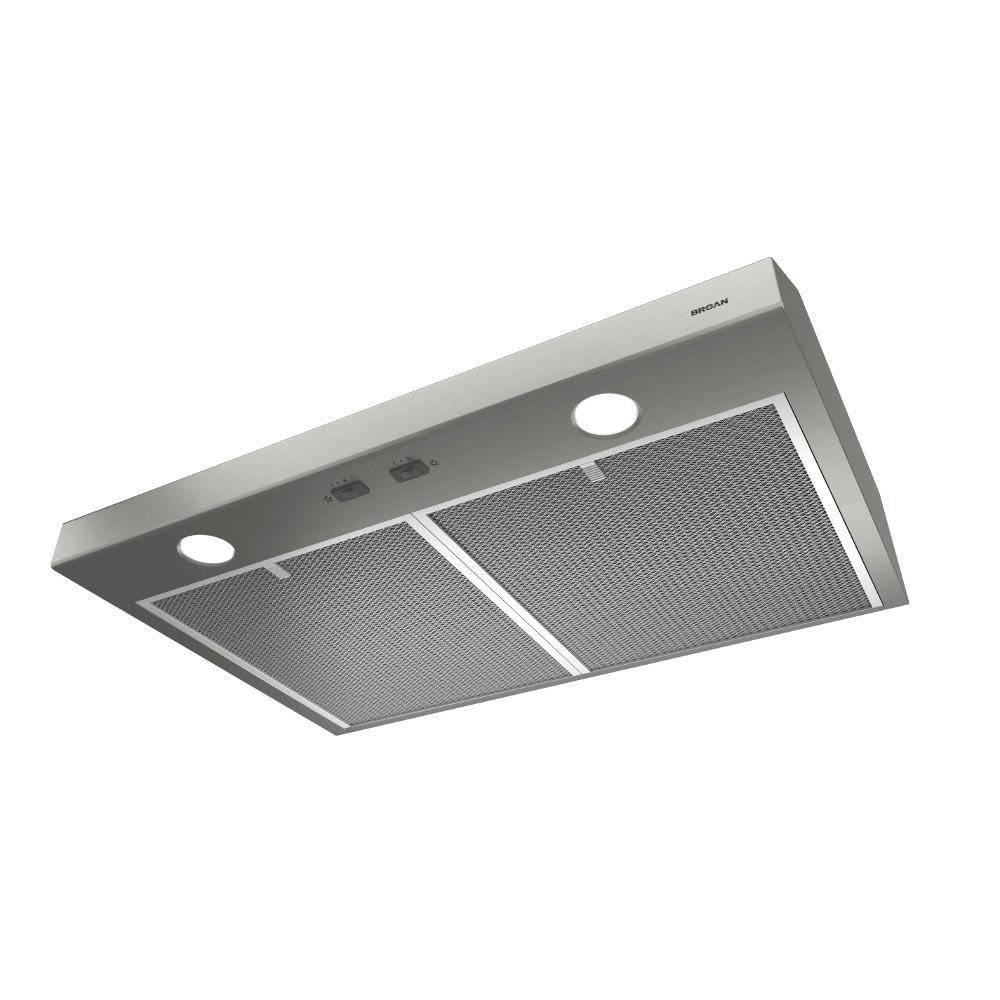 Broan BCSD136SS Glacier 36-Inch 300 Max Blower CFM 5 Sones Stainless Steel Range Hood - Image 5