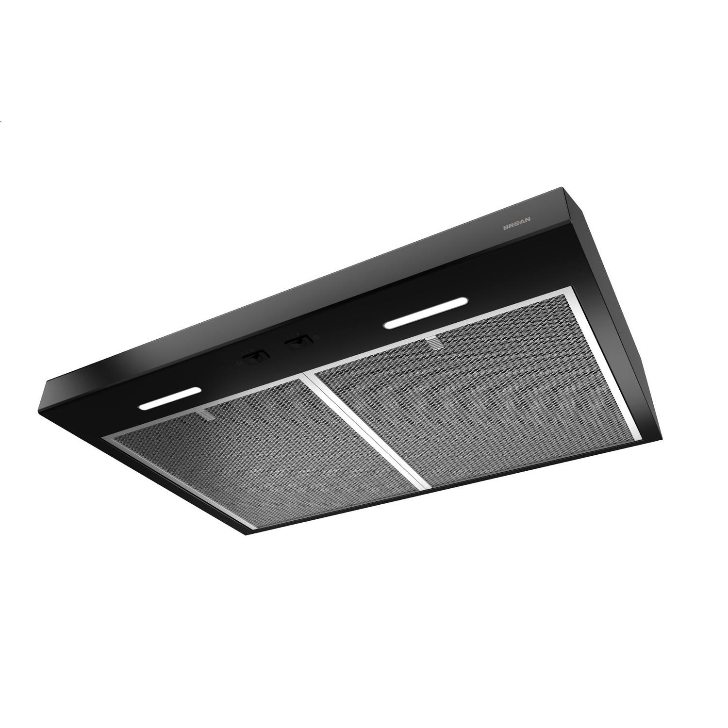 BCSEK136BL Broan® 36-Inch Convertible Under-Cabinet Range Hood, ENERGY STAR®, 300 Max Blower CFM, Black - Image 5