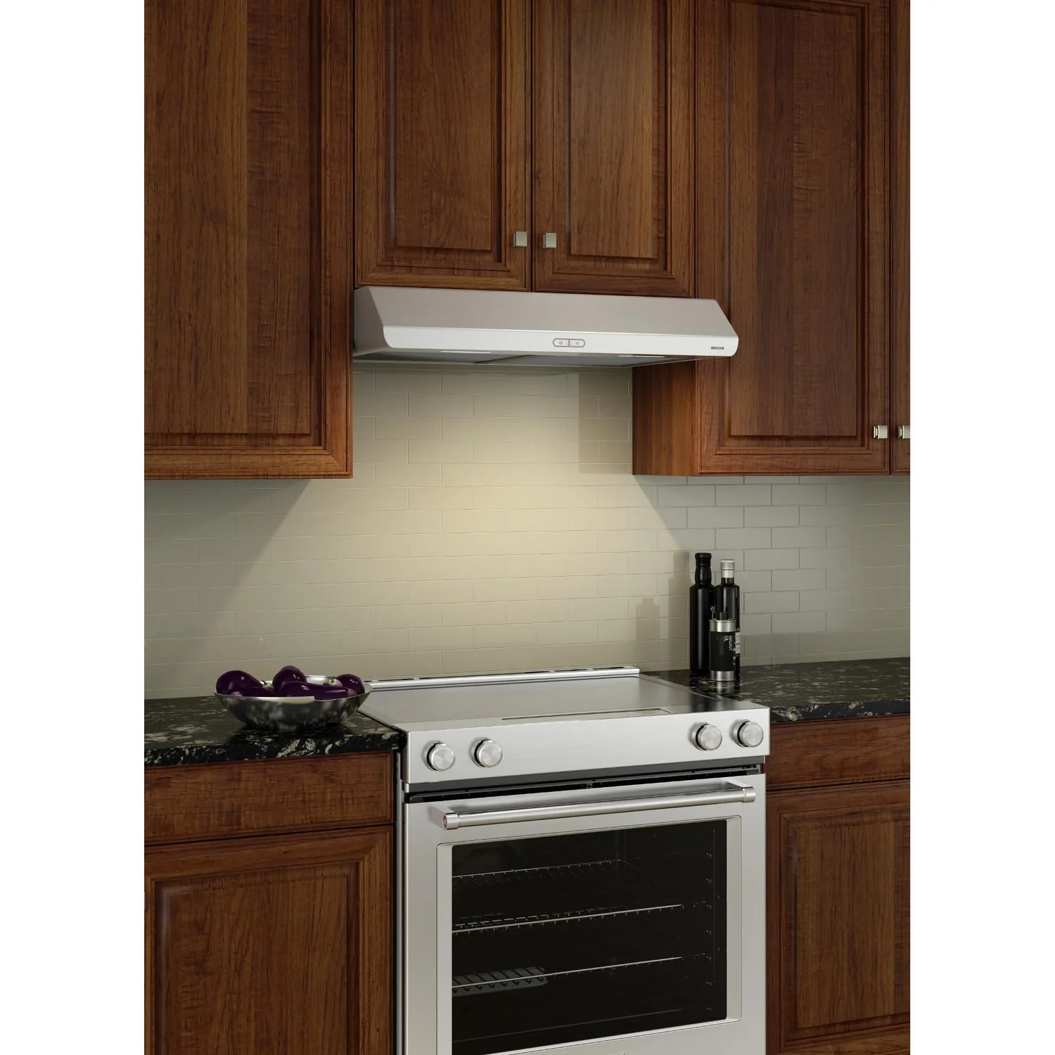 Broan® 36-Inch Convertible Under-Cabinet Range Hood, 300 Max Blower CFM, Stainless Steel - Image 2