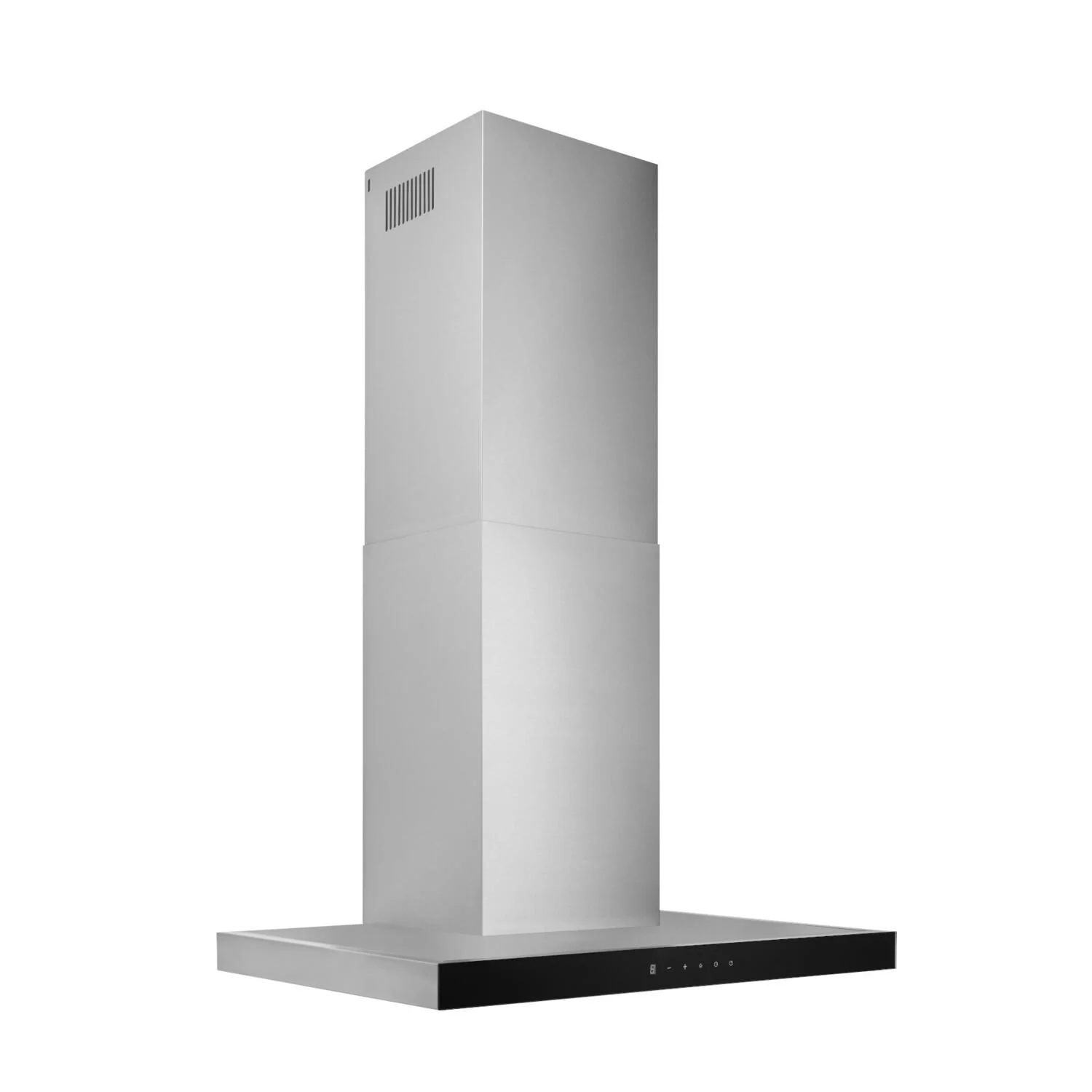 BWT1304SSB Broan® 30-Inch Convertible Wall-Mount T-Style Chimney Range Hood, 450 Max CFM, Stainless Steel w/Black Glass