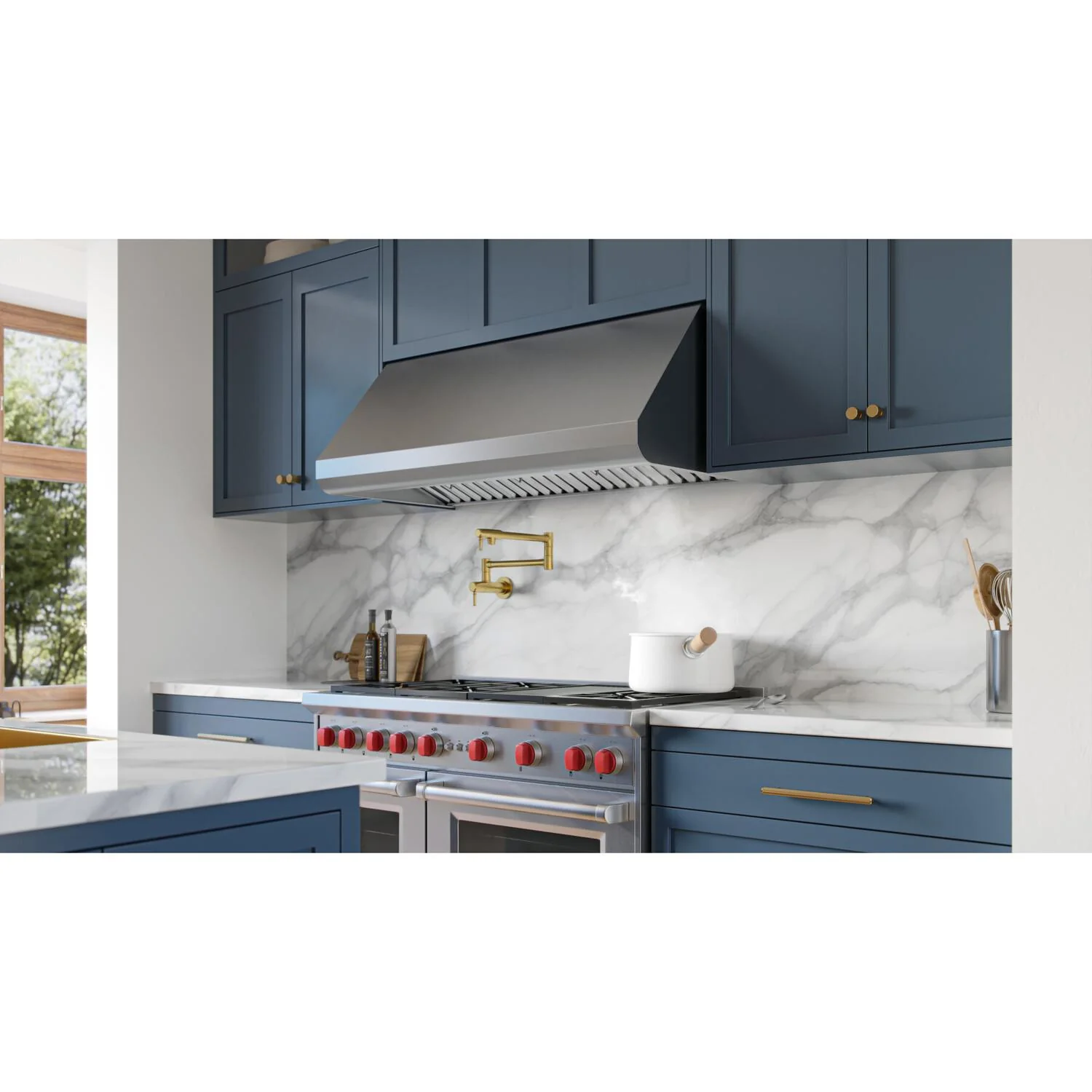 E6042TSSM Broan 1260 Max Blower 42-Inch Stainless Steel Canopy Range Hood - Image 2