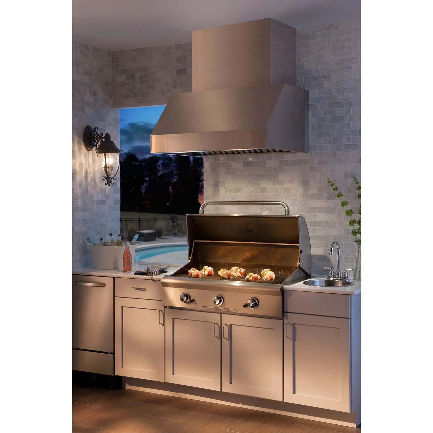 Broan® EPD61 Series 36-inch Pro-Style Outdoor Range Hood, 1290 Max Blower CFM, Stainless Steel - Image 3