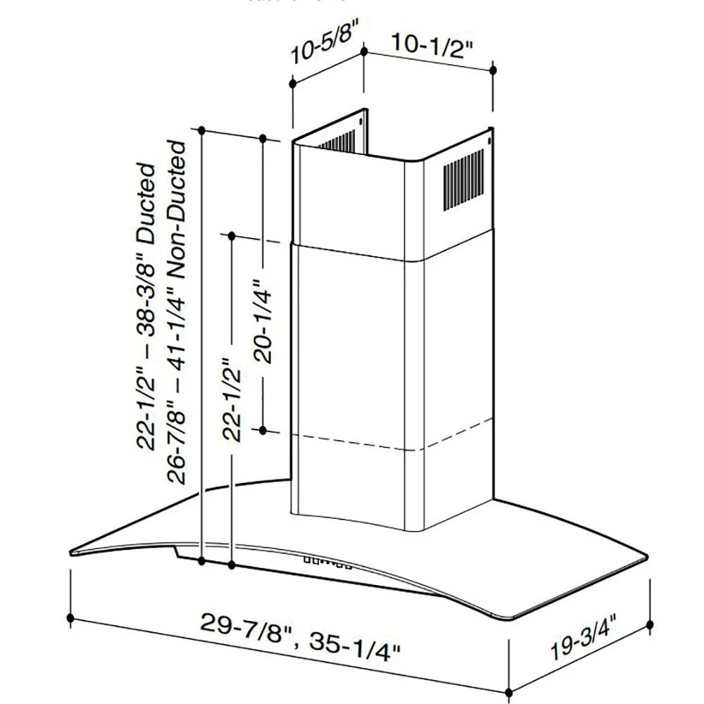 Broan EW5636SS **DISCONTINUED** Broan® Elite 36-Inch Wall-Mount Range Hood, 650 Max Blower CFM, Stainless Steel - Image 4