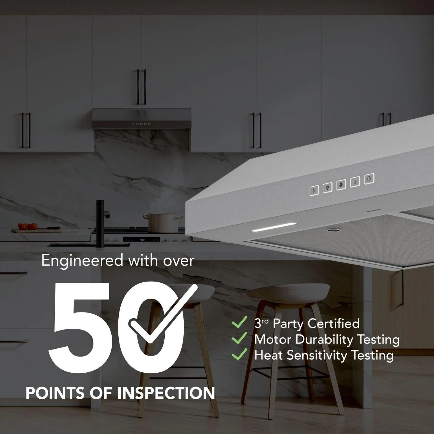 GLA2303SS Broan-NuTone 30-Inch Under Cabinet Range Hood, ENERGY STAR, 350 Max Blower CFM, Stainless Steel - Image 10