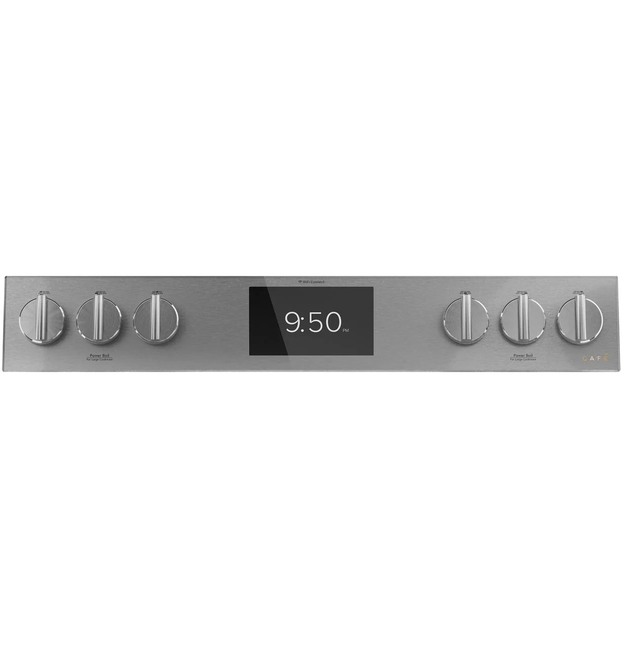 Caf(eback)™ 30" Smart Slide-In, Front-Control, Dual-Fuel, Double-Oven Range with Convection in Platinum Glass - Image 3