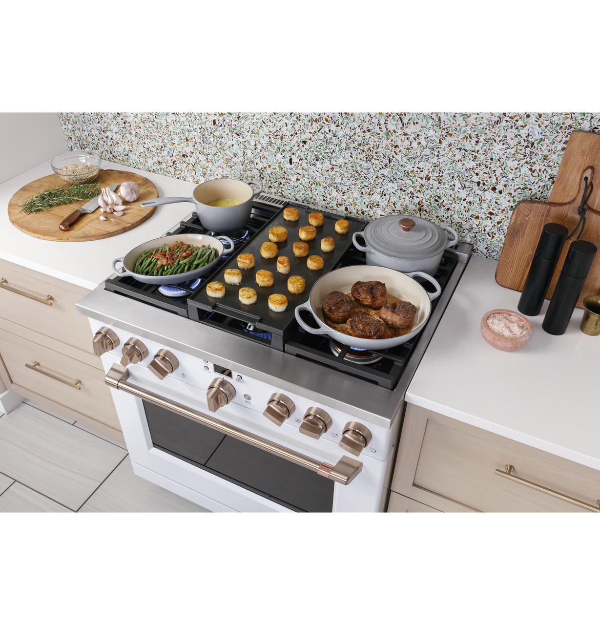 Cafe C2Y366P4TW2 CAF(EBACK)™ 36" Smart Dual-Fuel Commercial-Style Range with 6 Burners (Natural Gas) - Image 11