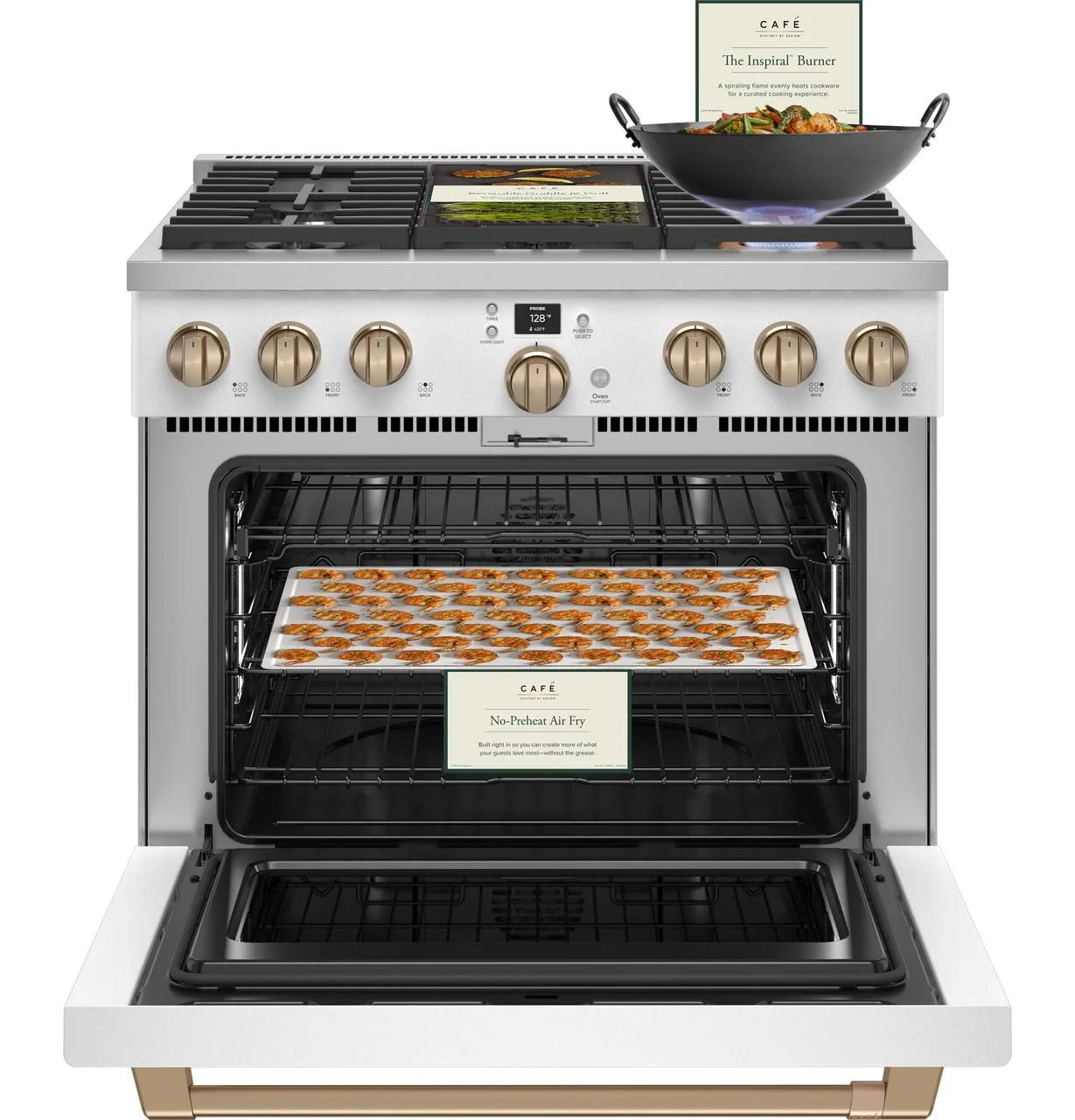 Cafe C2Y366P4TW2 CAF(EBACK)™ 36" Smart Dual-Fuel Commercial-Style Range with 6 Burners (Natural Gas) - Image 19