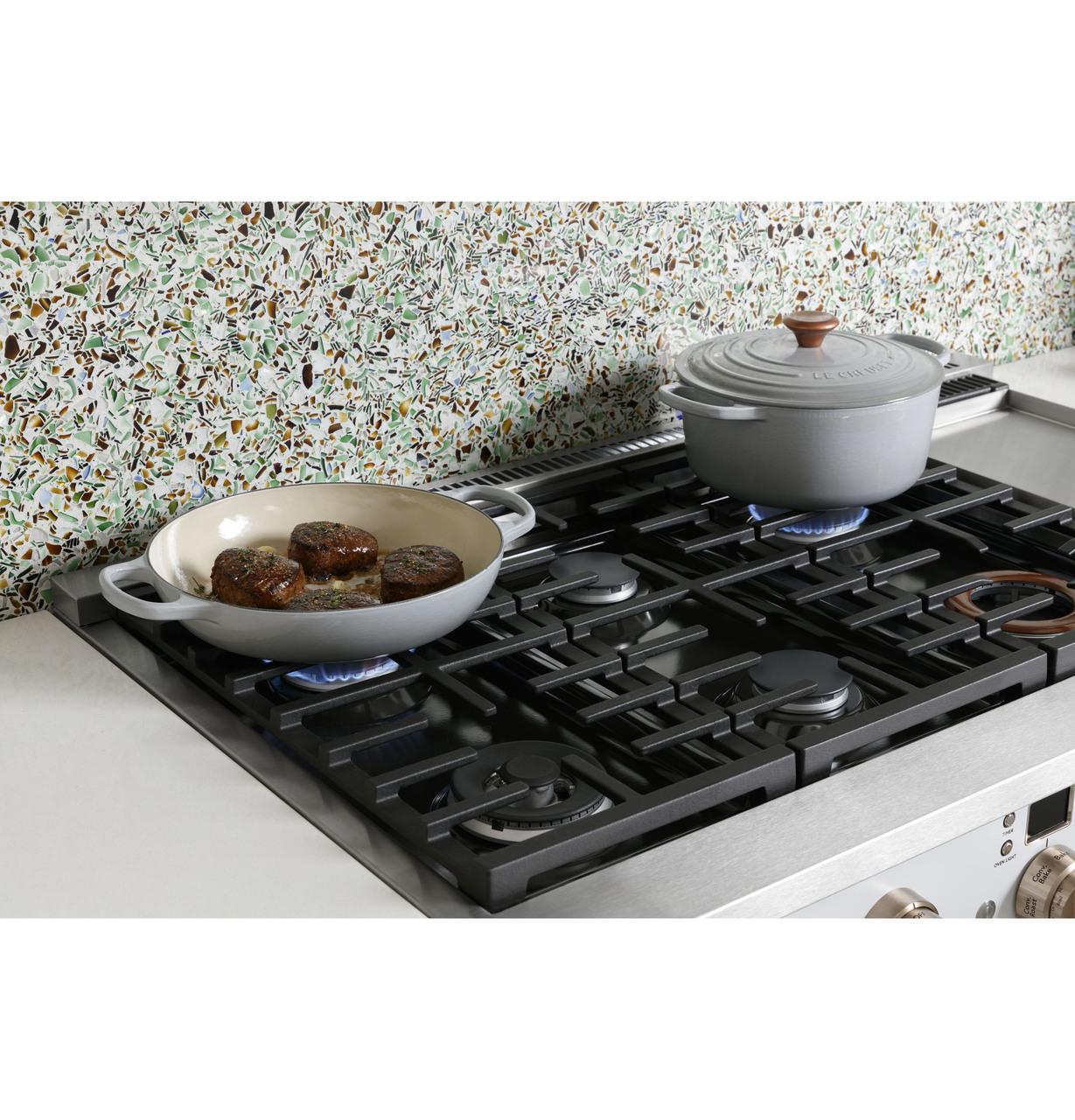 Cafe C2Y486P3TD1 CAF(EBACK)™ 48" Smart Dual-Fuel Commercial-Style Range with 6 Burners and Griddle (Natural Gas) - Image 32