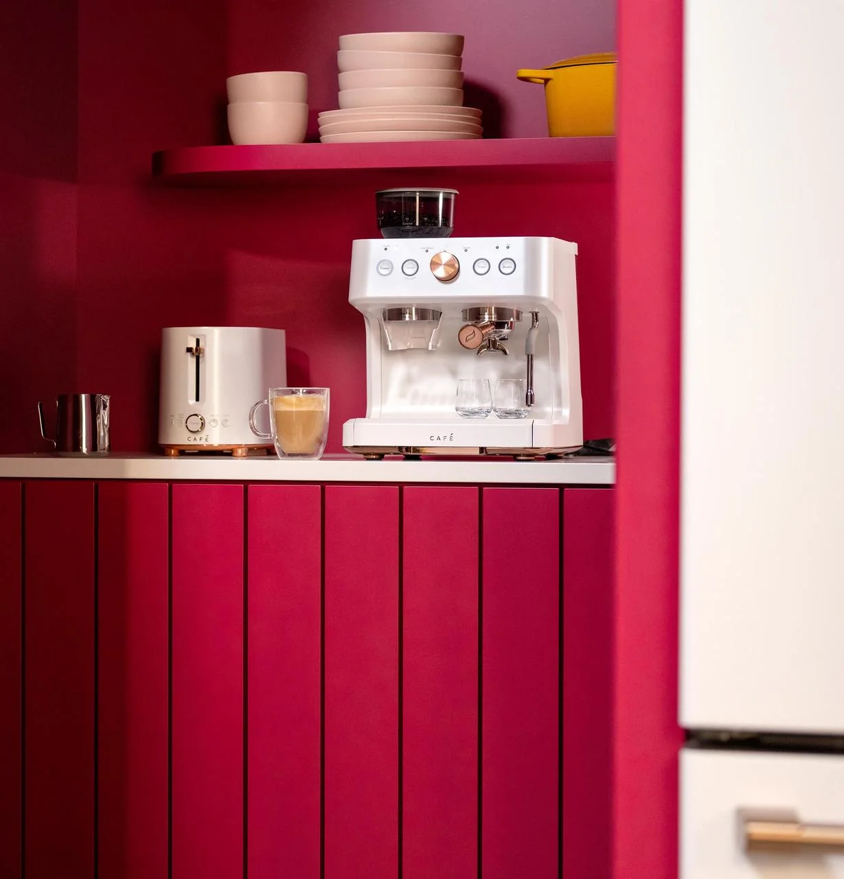 Cafe C7CESAS4RW3 CAF(EBACK)™ BELLISSIMO Semi Automatic Espresso Machine + Frother - Image 7