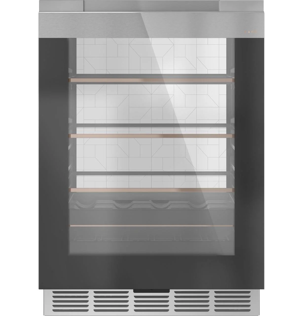 Cafe CCR06BM2PS5 CAF(EBACK)™ Beverage Center in Platinum Glass - Image 2